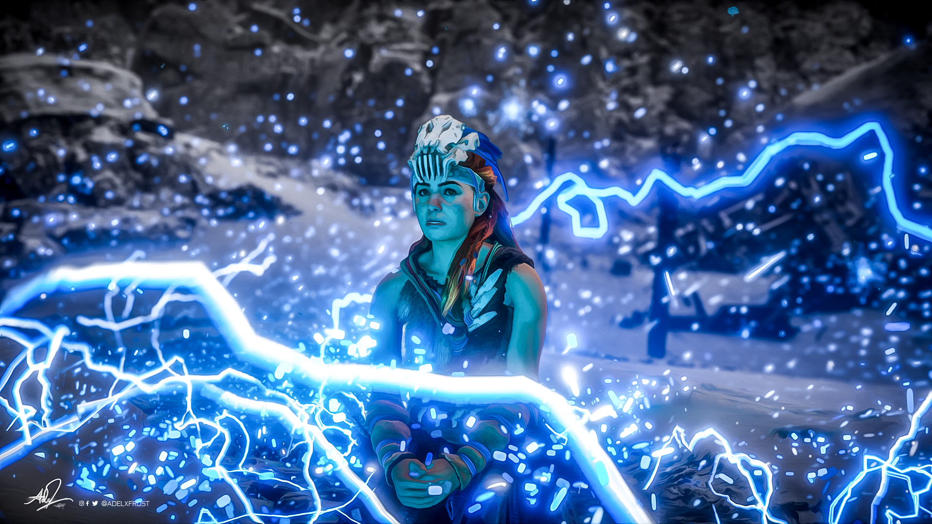 Electric Aloy Oil paint by adelfrost
