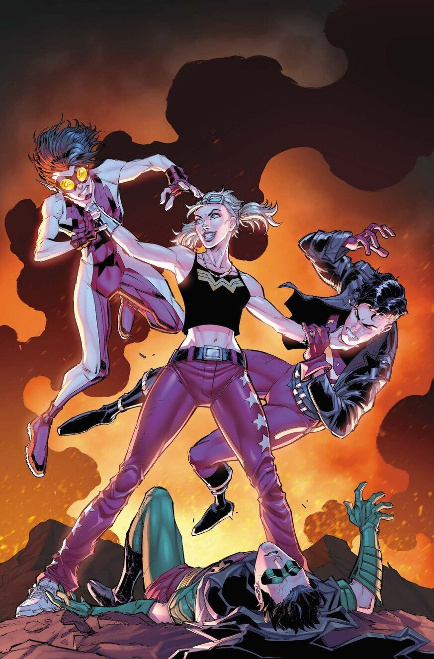 Download Tim Drake Robin (DC Comics) Superboy Bart Allen Impulse (DC Comics) Cassandra Sandsmark Wonder Girl Comic Young Justice Art