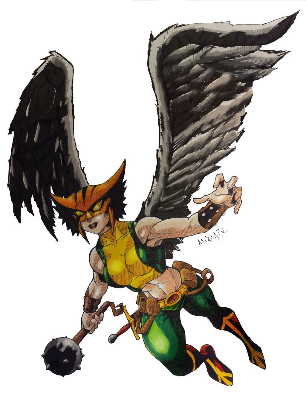 Download Kendra Sanders Hawkgirl (DC Comics) Comic Hawkgirl Art