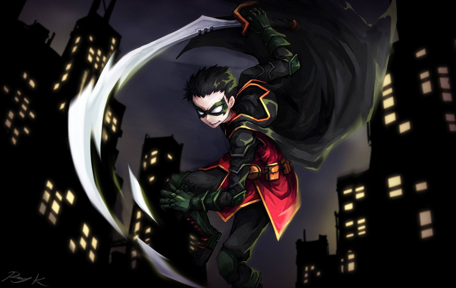 Download Robin (DC Comics) Damian Wayne Comic Art