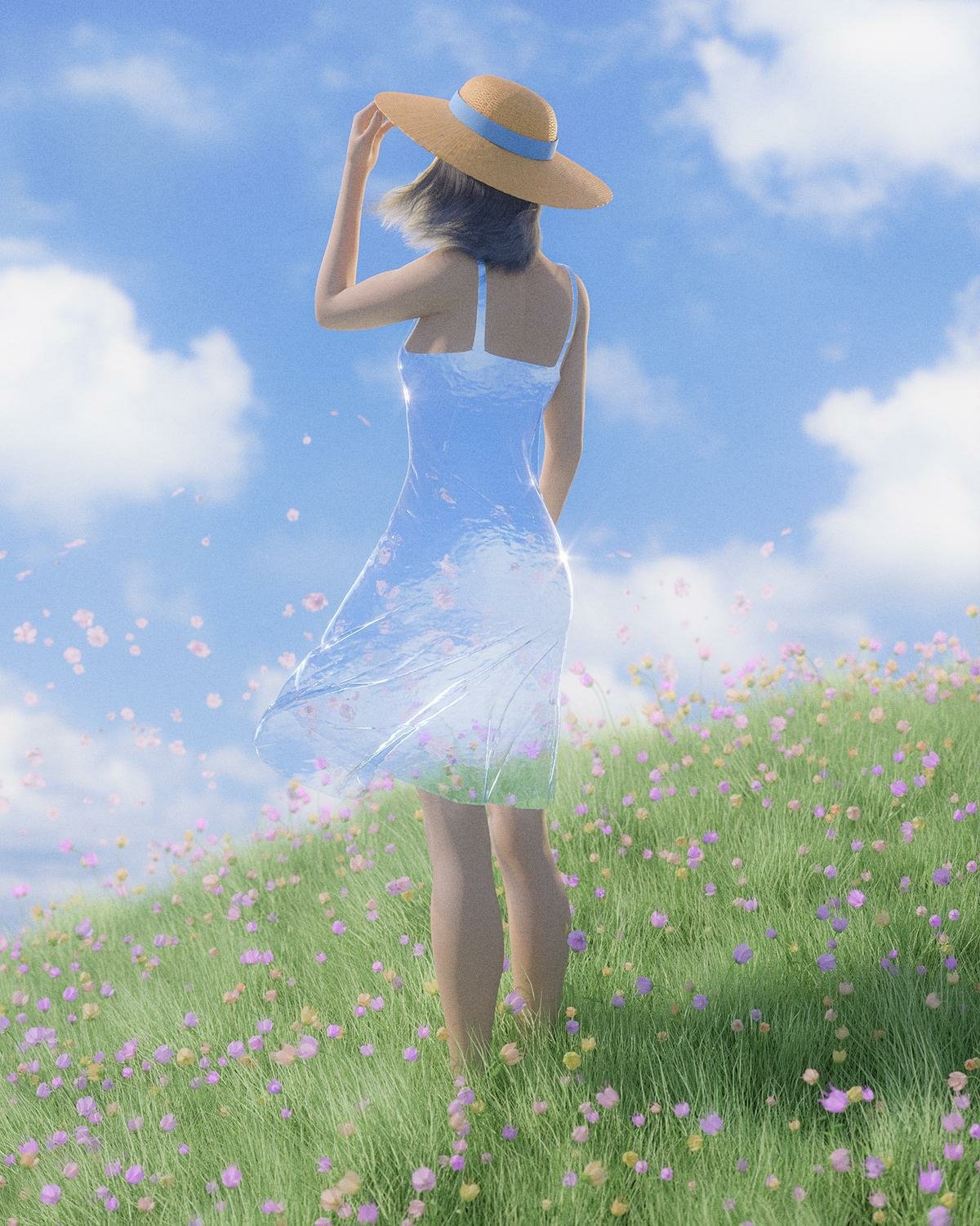 Download Woman Sundress Art