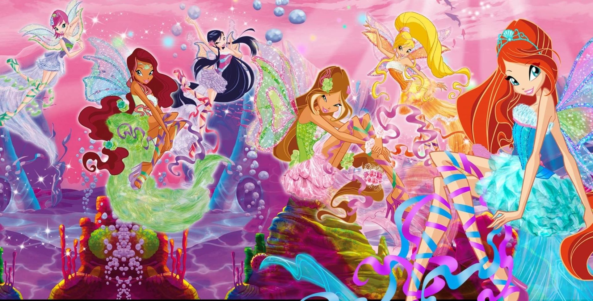 Download Aisha (Winx Club) Musa (Winx Club) Flora (Winx Club) Stella (Winx Club) Bloom (Winx Club) TV Show Winx Club Art