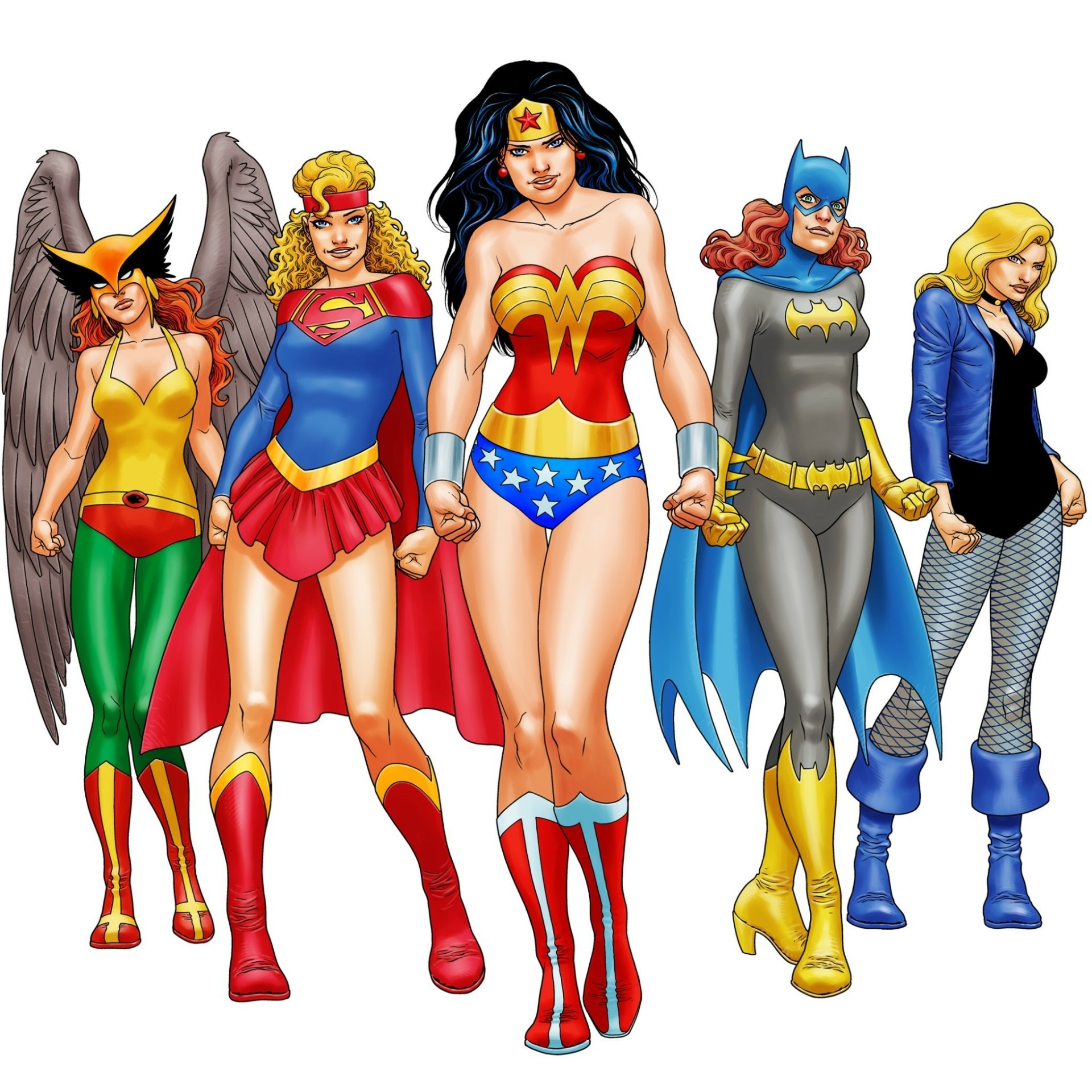 Download Black Canary Batgirl Hawkgirl (DC Comics) Supergirl Wonder Woman Comic DC Comics Art