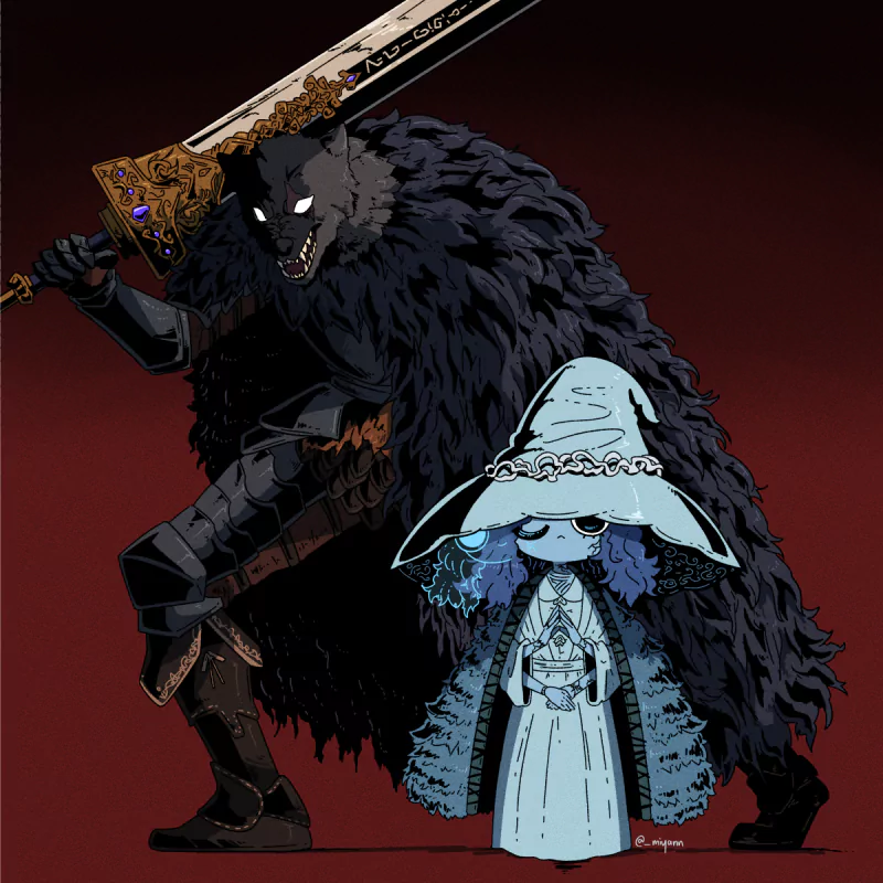 Ranni the Witch Blaidd the Half-Wolf video game Elden Ring Image