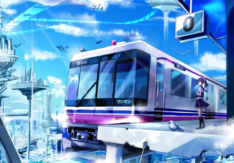 monorail Anime girl anime girl Image