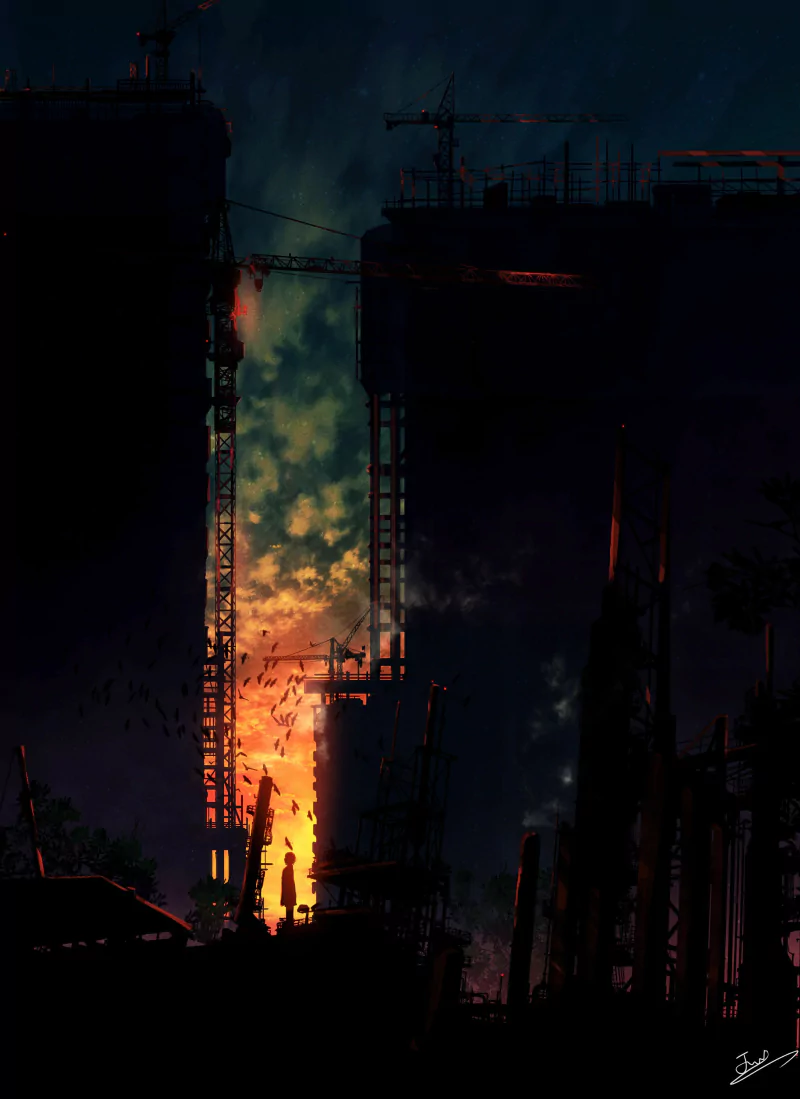 Anime sunset anime sunset Image