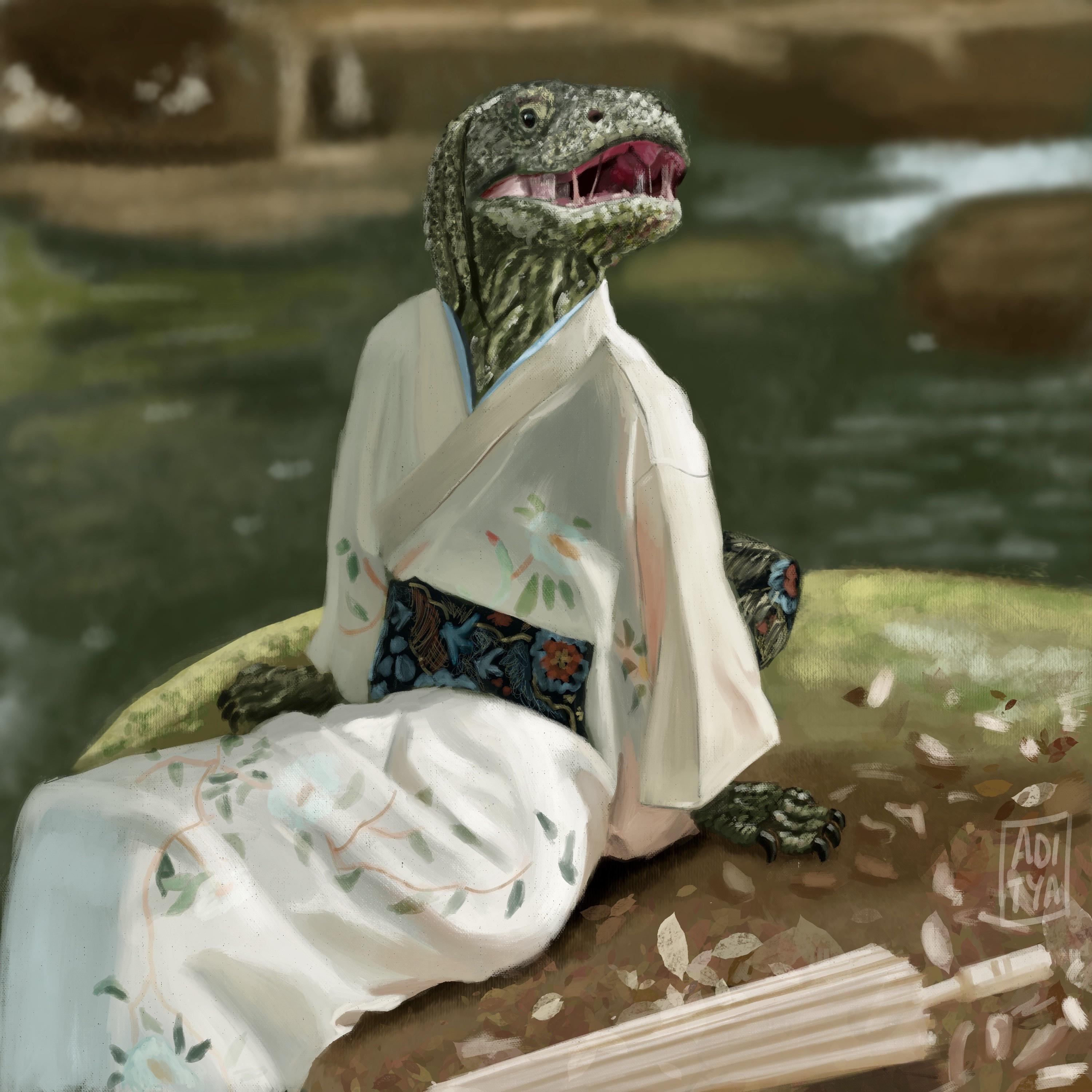 Kimono Dragon by adi_manav93