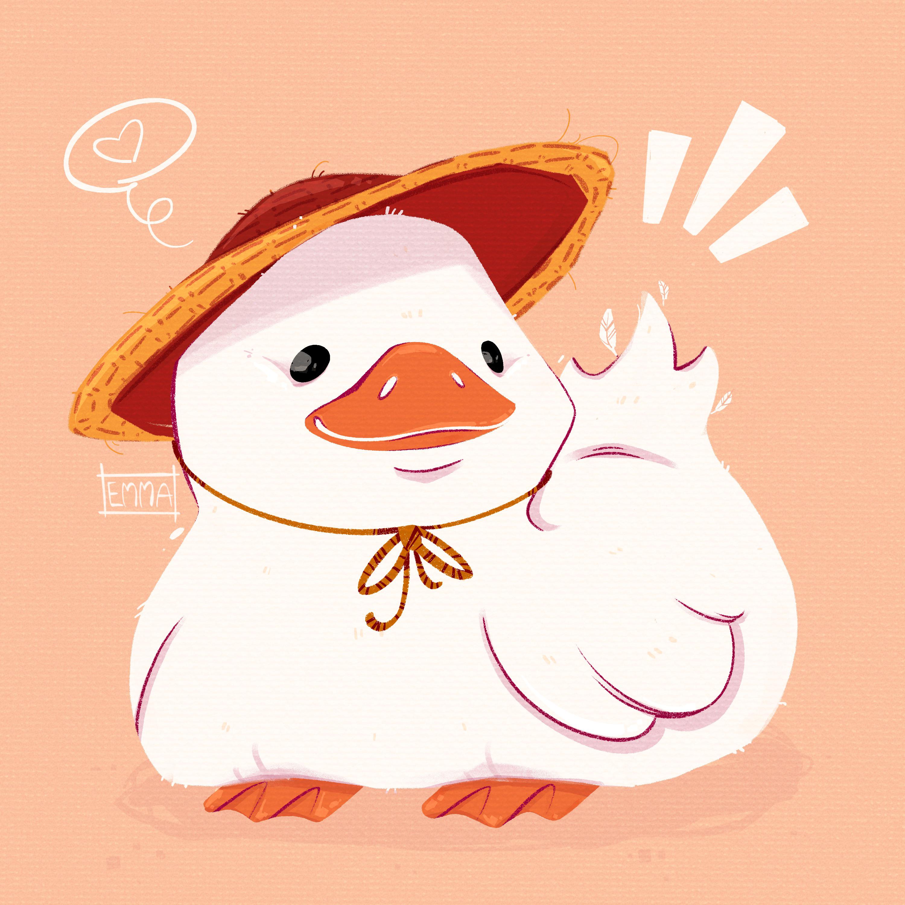 Chonky Duck by emmasillustrations