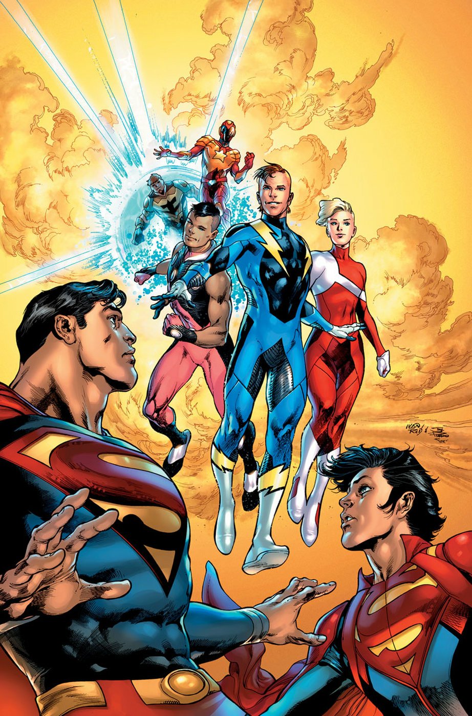 Download Cosmic Boy Saturn Girl Lightning Lad Jon Kent Comic Legion Of Super-Heroes Art