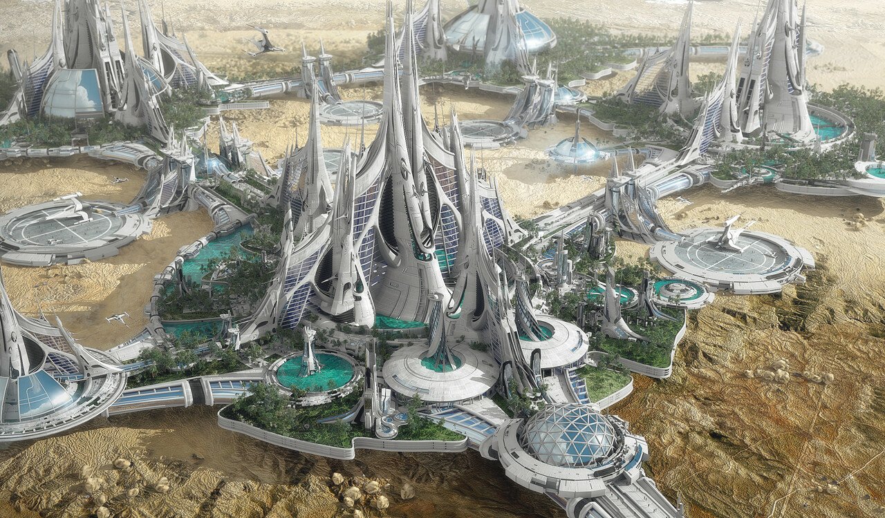 Download Sci Fi City Sci Fi City Futuristic City Architecture Art