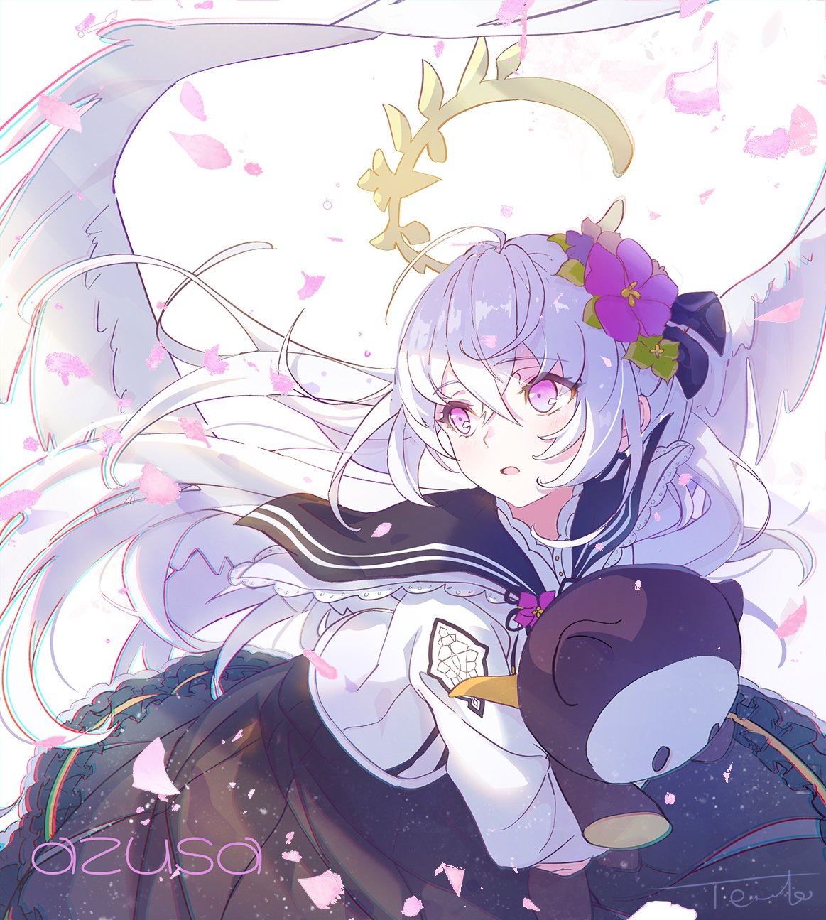 Download Purple Hair Video Game Blue Archive Art