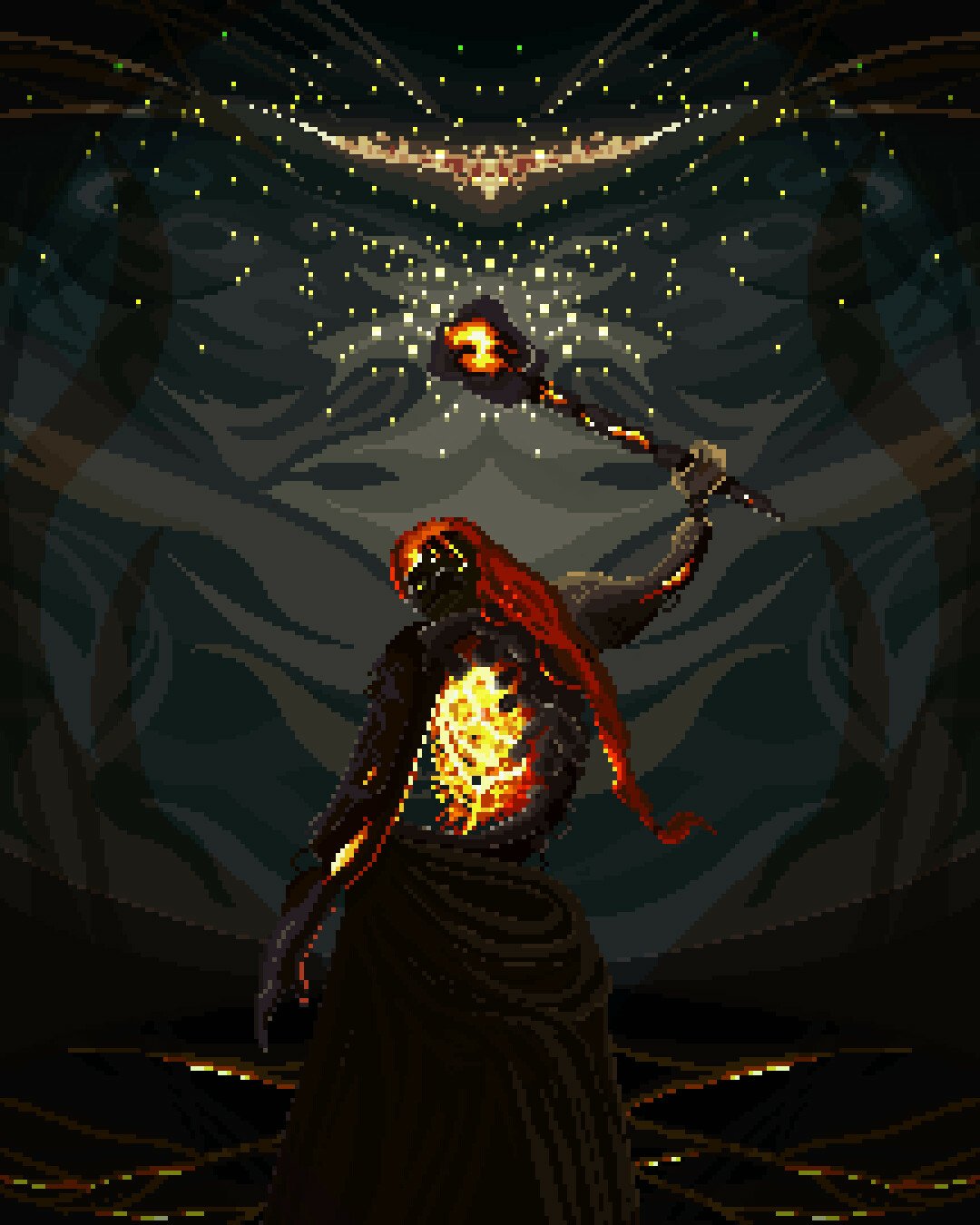 Download Pixel Art Radagon Of The Golden Order Video Game Elden Ring Art