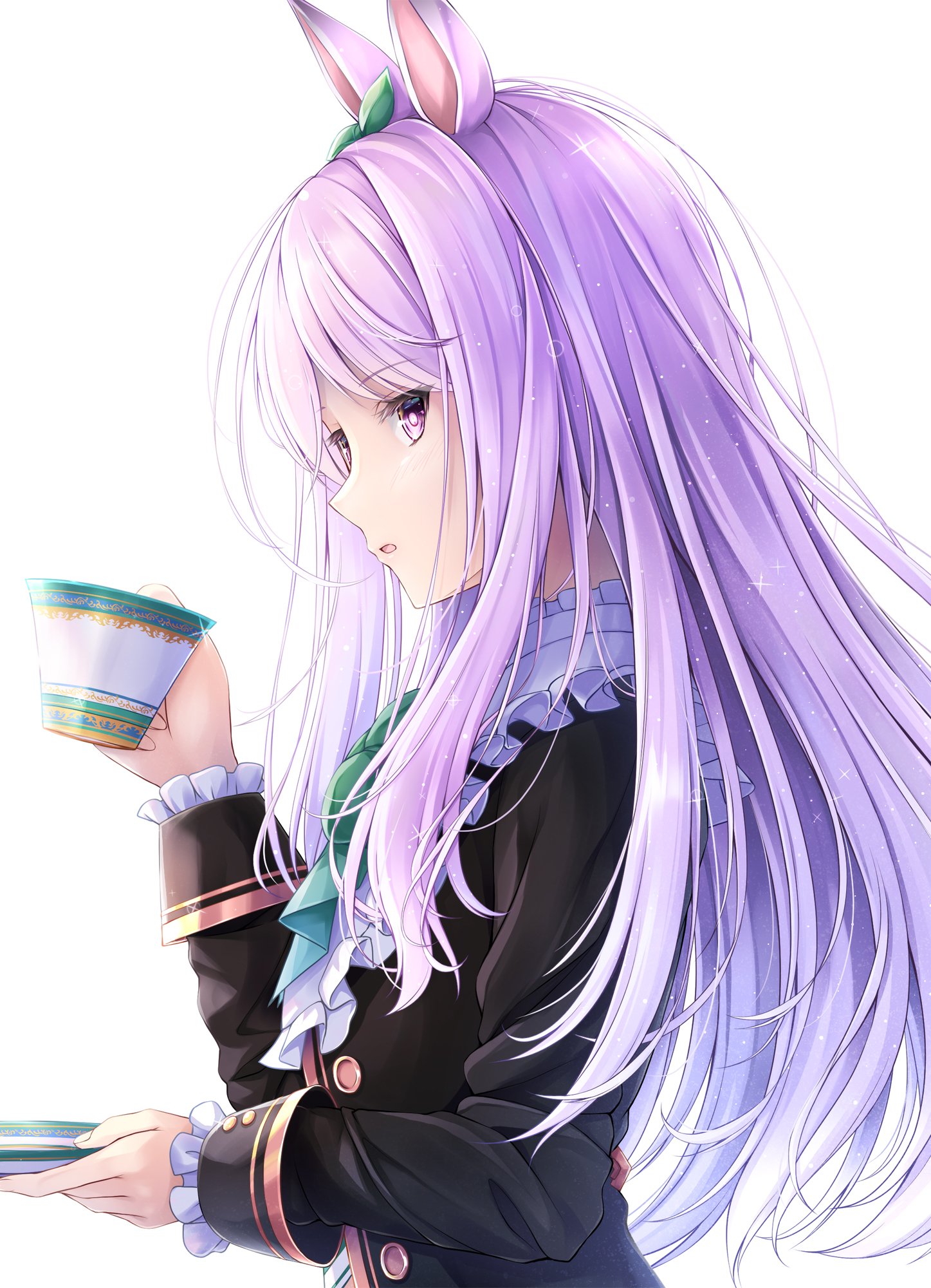 Download Purple Hair Animal Ears Anime Uma Musume: Pretty Derby Art