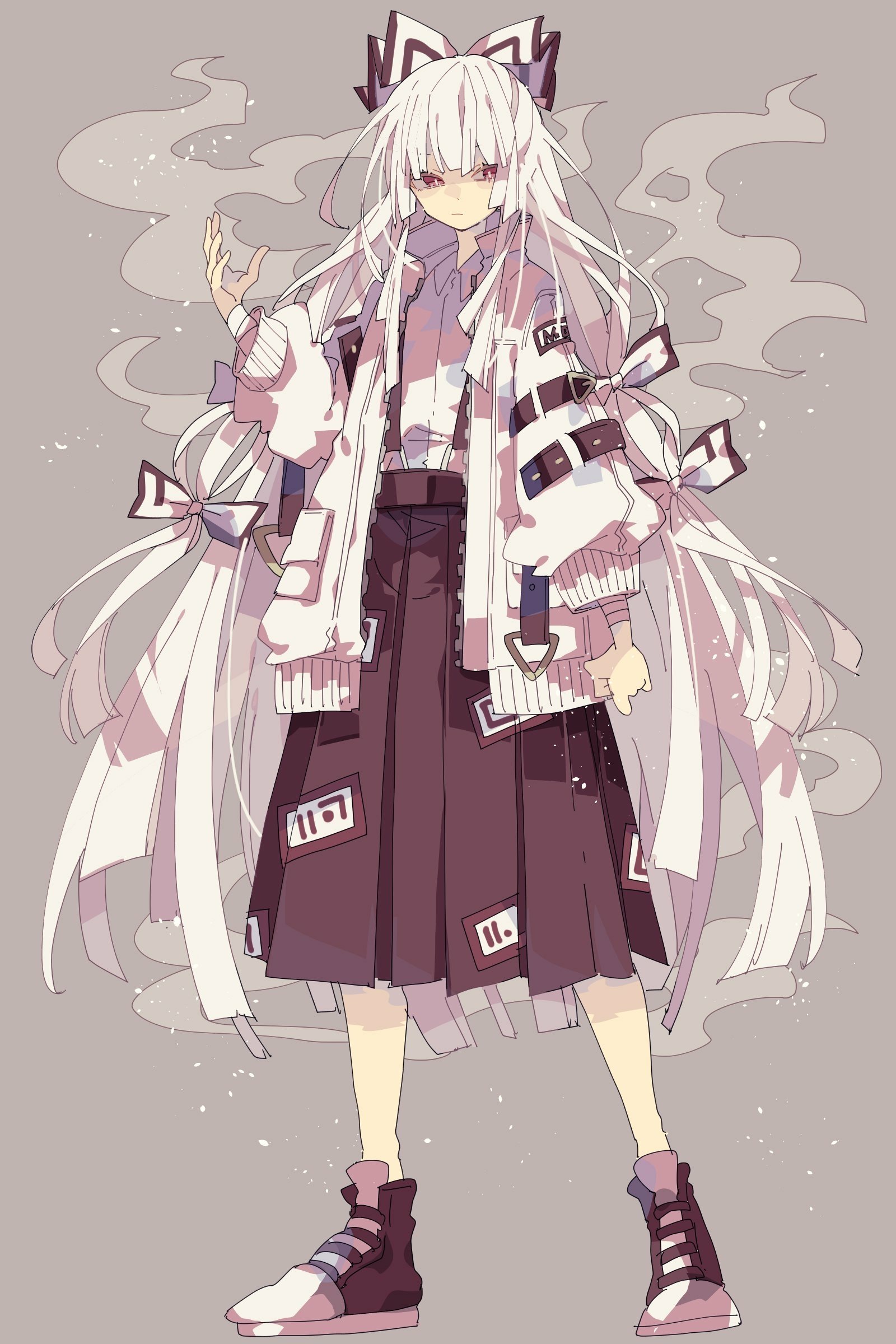 Download Fujiwara No Mokou Anime Touhou Art