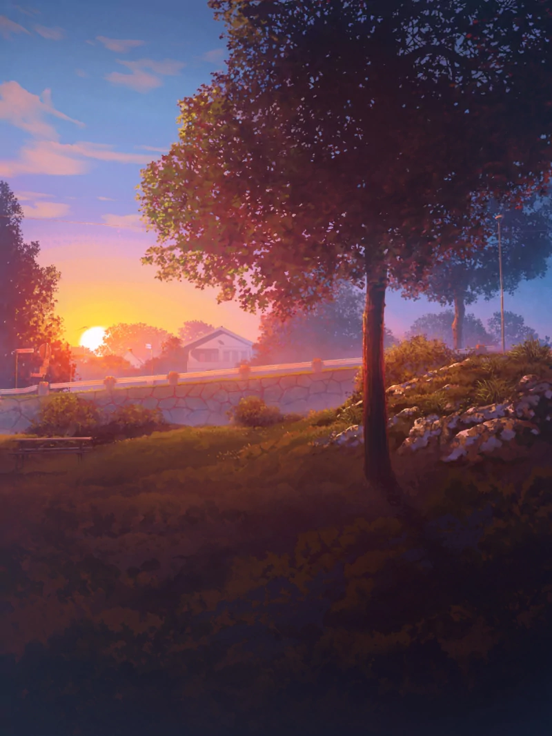 Anime sunset anime sunset Image