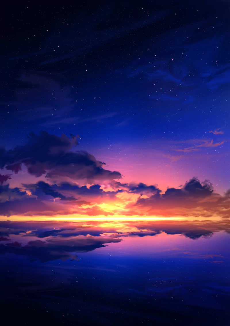 Anime sunset anime sunset Image