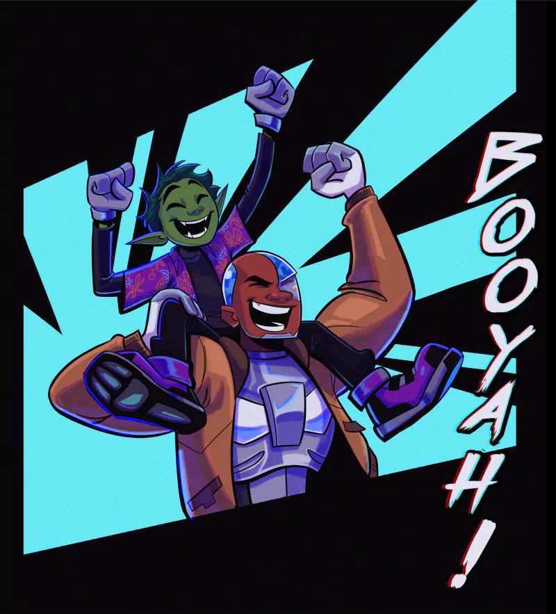 Victor Stone Cyborg (DC Comics) Garfield Logan Beast Boy TV Show Teen Titans Image