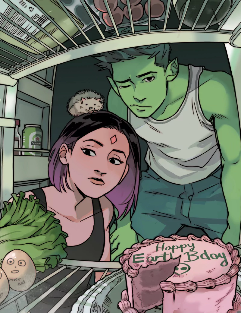 Rachel Roth Garfield Logan Beast Boy Raven (DC Comics) Comic Teen Titans: Beast Boy Image