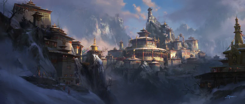 Shangri-La fantasy city Image