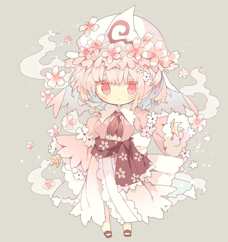 Yuyuko Saigyouji Anime Touhou Image