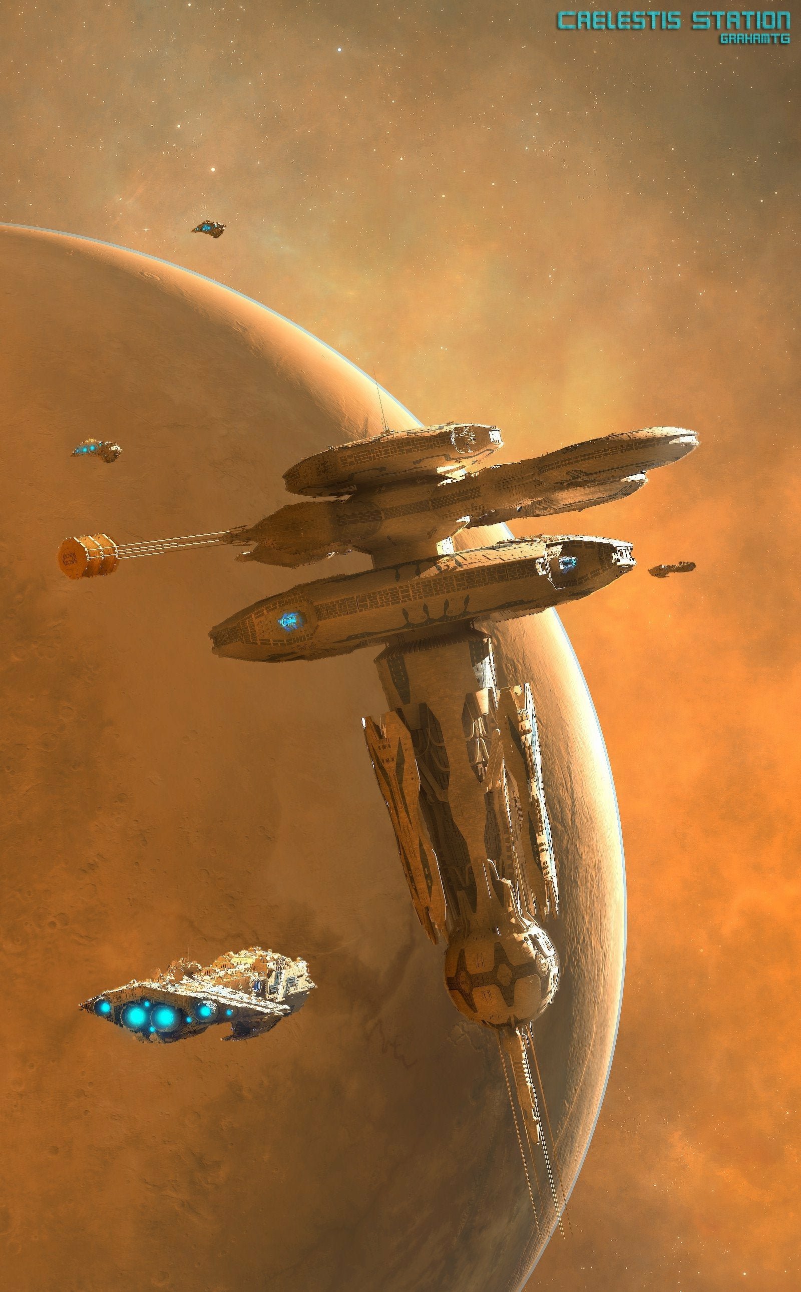Download Sci Fi Space Station Art