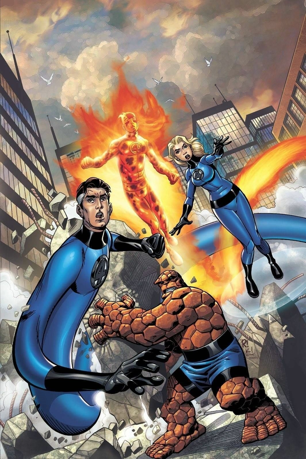 Download Reed Richards Mister Fantastic Thing (Marvel Comics) Invisible Woman Johnny Storm Comic Fantastic Four Art