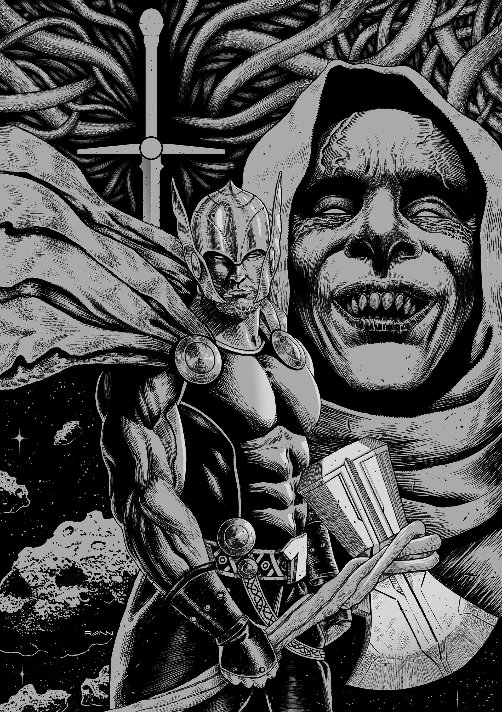 Download Gorr The God Butcher Thor Movie Thor: Love And Thunder Art