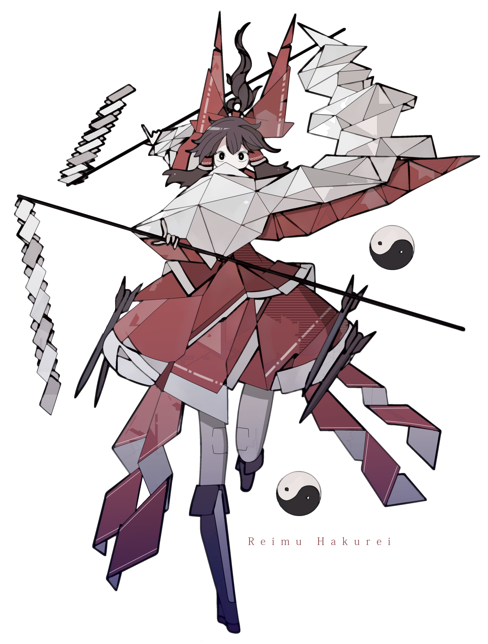 Download Reimu Hakurei Anime Touhou Art