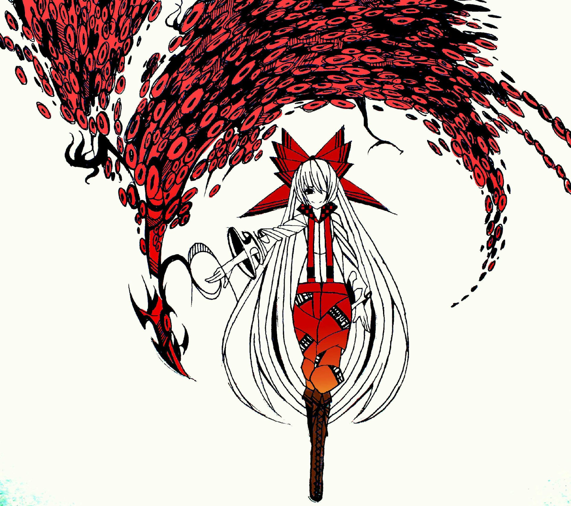 Download Fujiwara No Mokou Anime Touhou Art