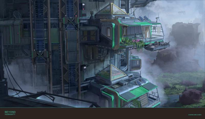 Sci Fi building Image
