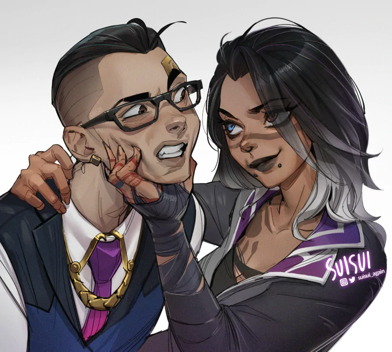  Valorant Chamber and Fade by SUISUI