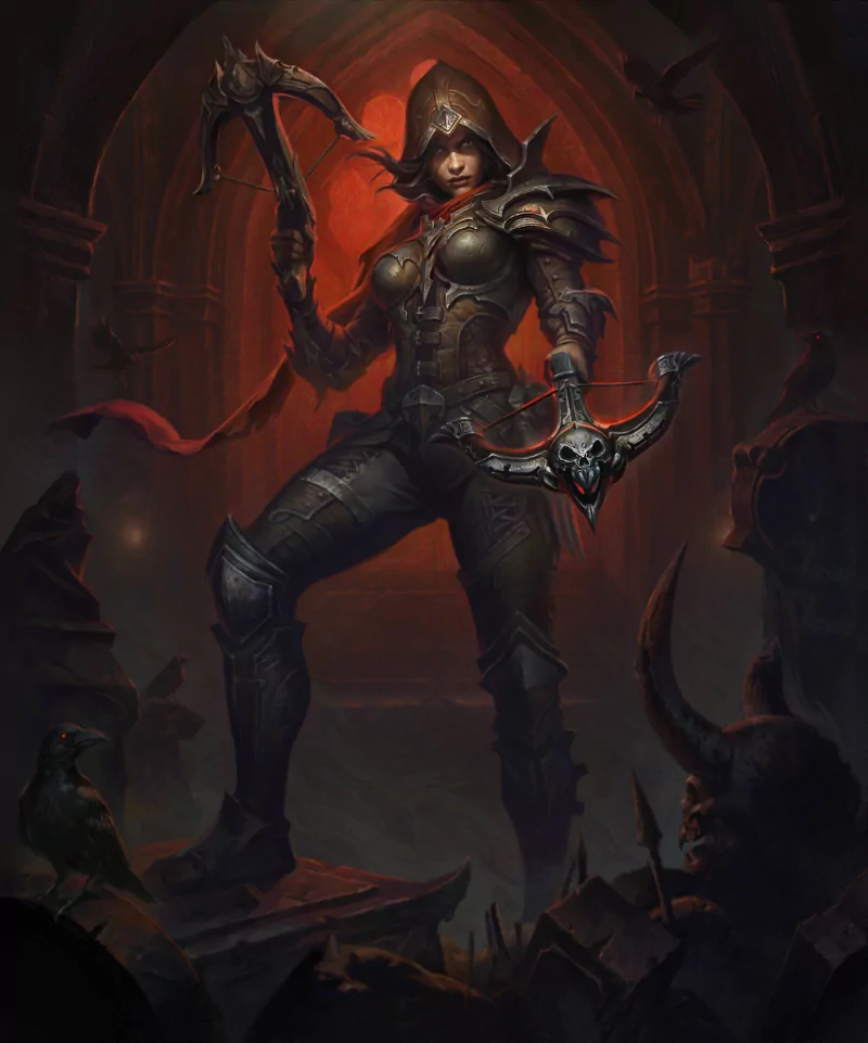 video game Diablo Immortal demon hunter Image