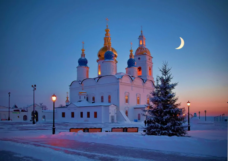  A photo of a russian church