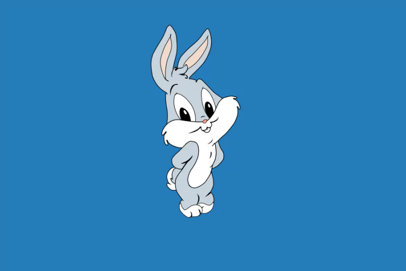 blue blue theme Bugs Bunny vector artistic cartoon Image