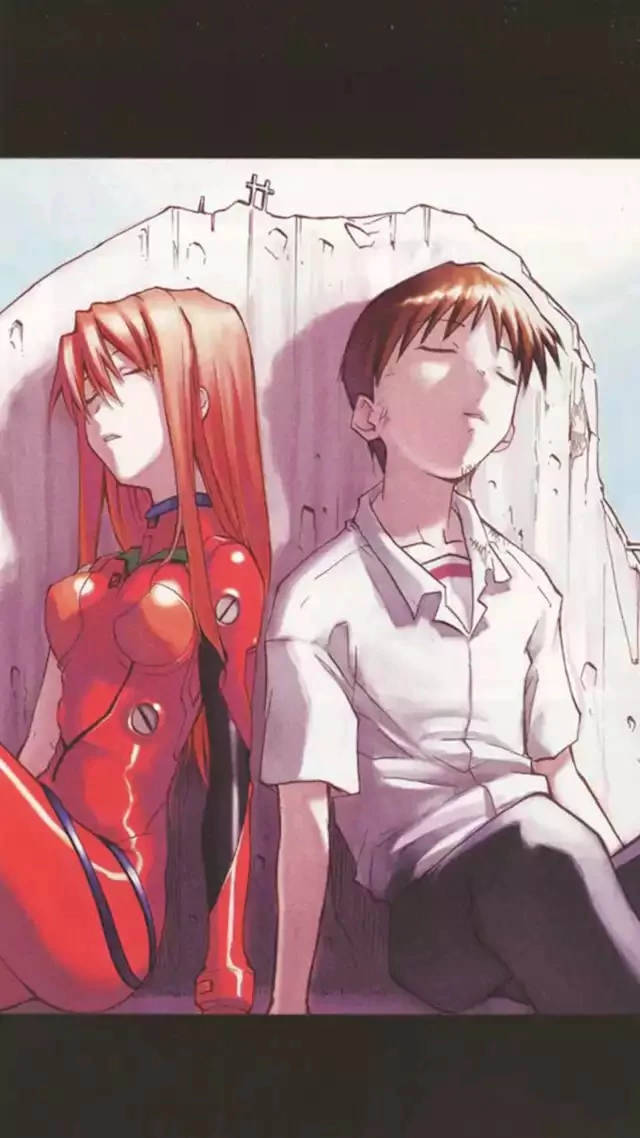 Asuka Langley Sohryu Shinji Ikari Anime Neon Genesis Evangelion Image