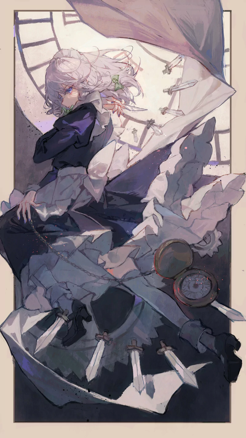 Sakuya Izayoi Anime Touhou Image