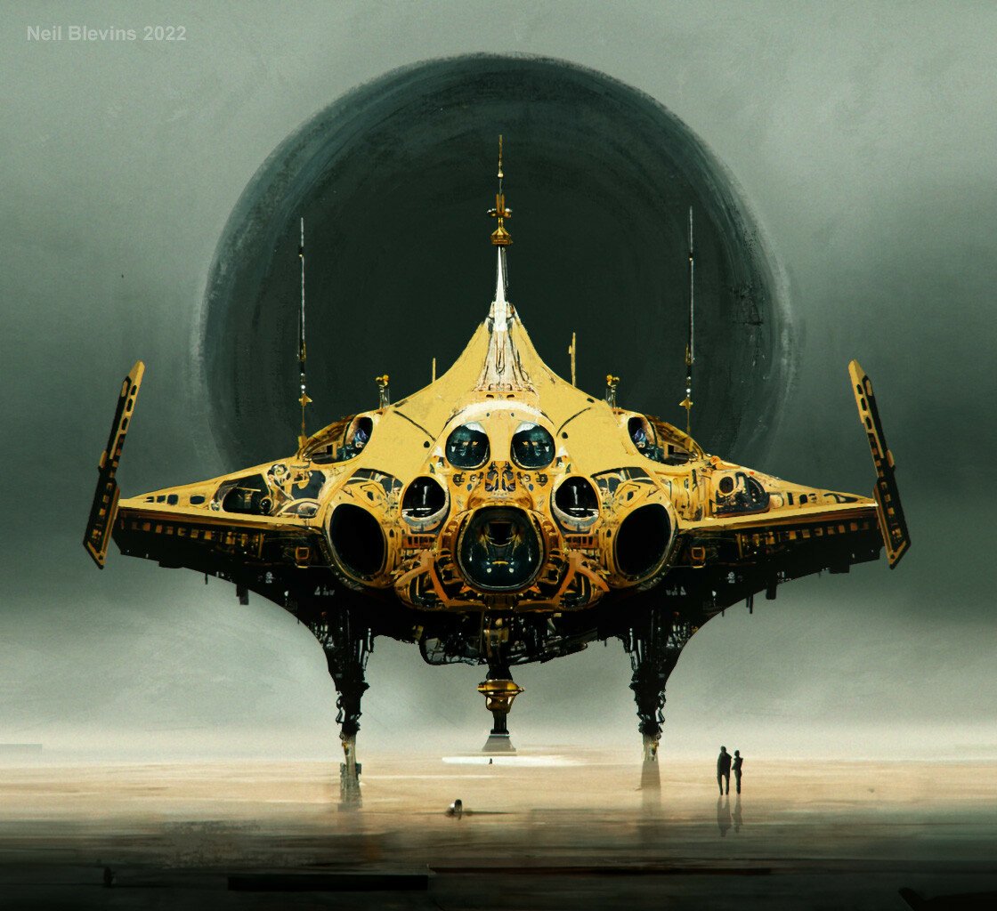 Download Sci Fi Spaceship Futuristic Alien Technology Art