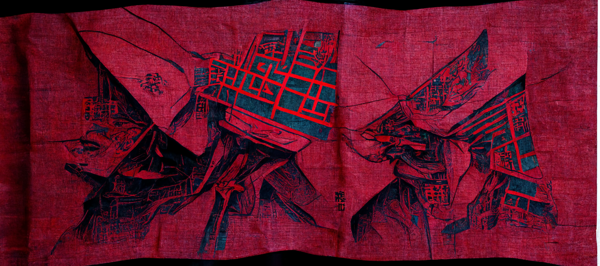 Cyberpunk Handkerchief Art by hamzablogger