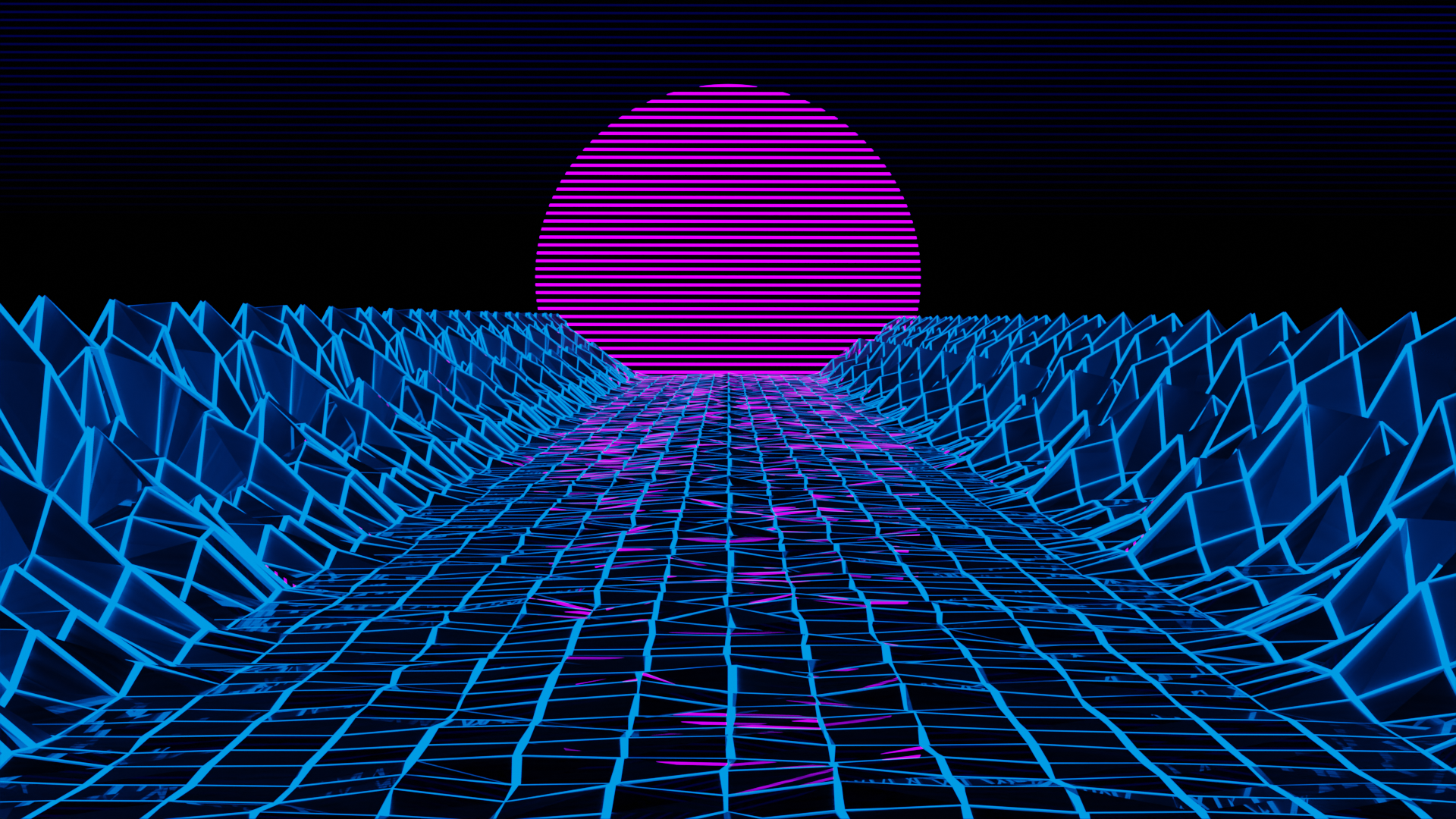 mountains sun by zeetron