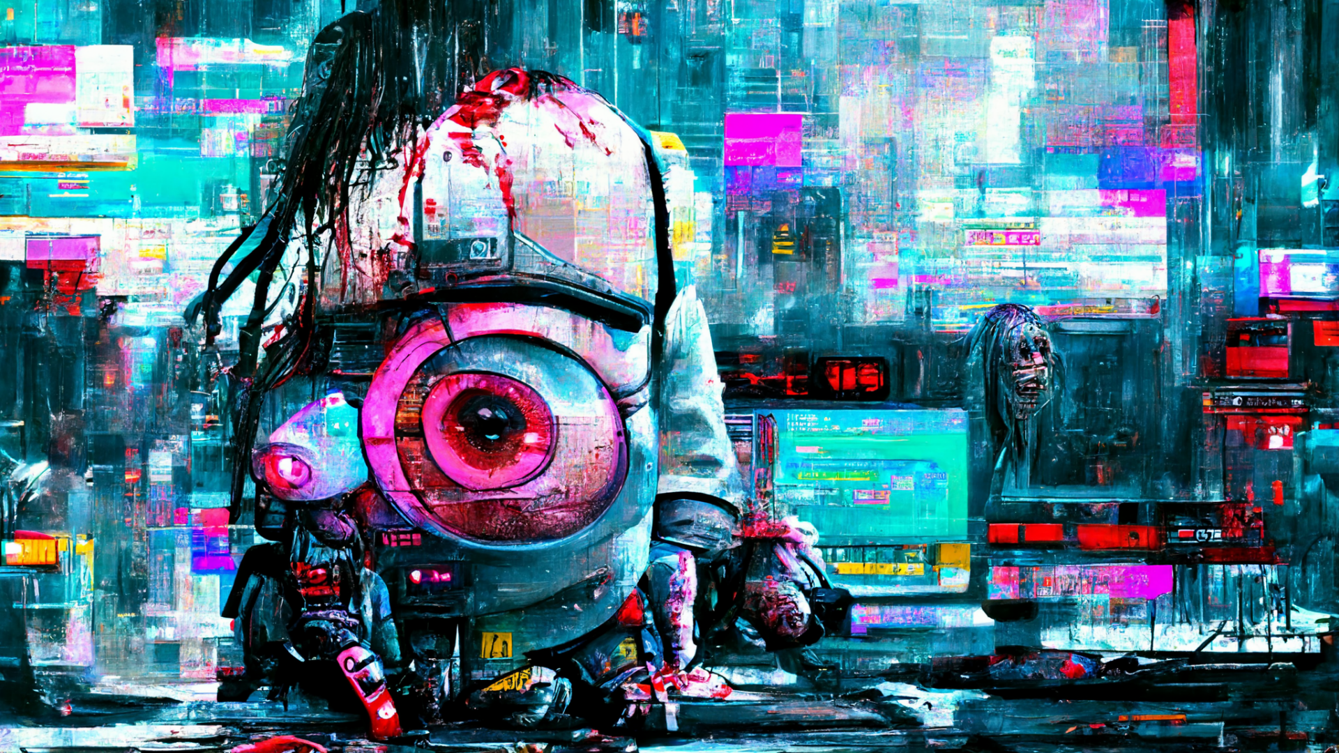 Minnion Cyberpunk Robot by hamzablogger