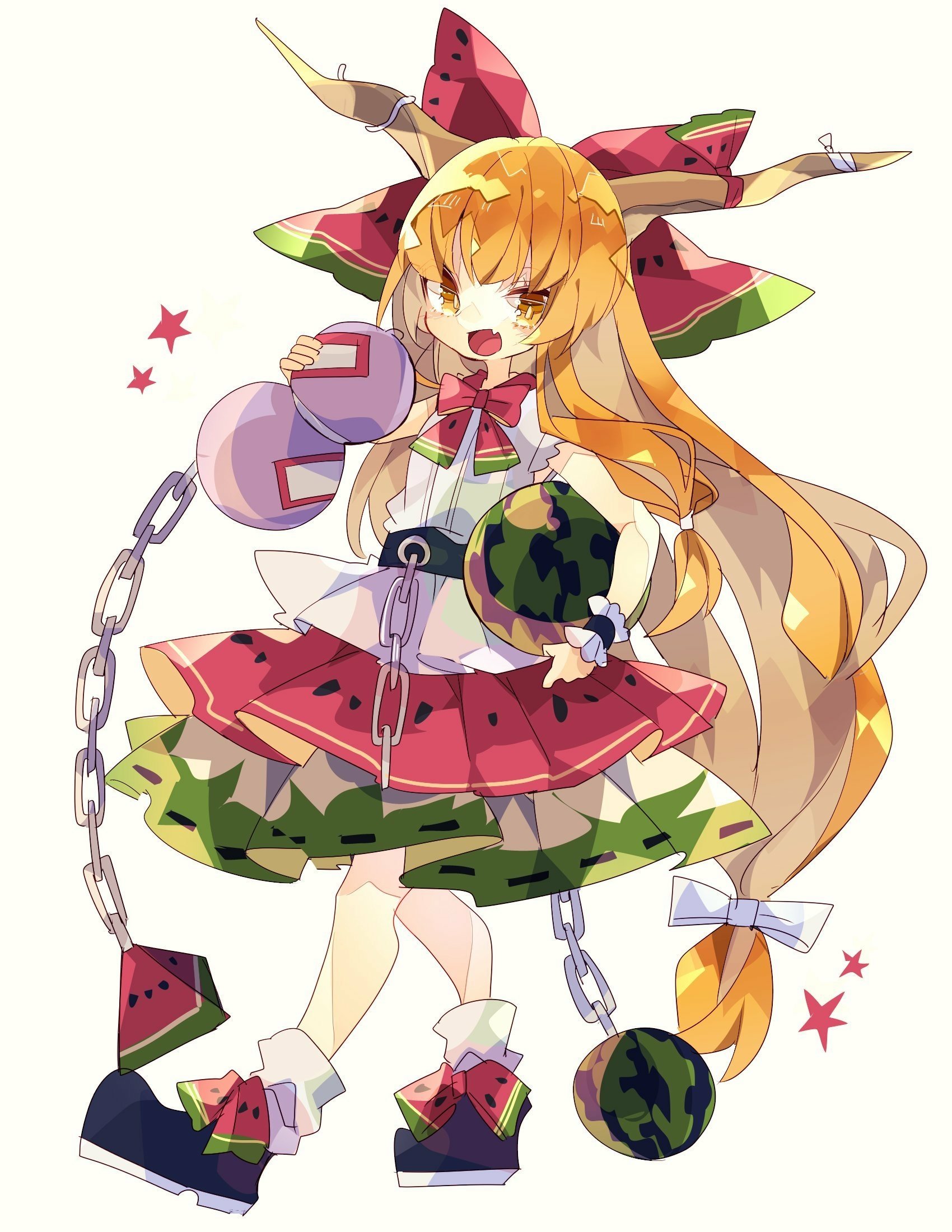 Download Suika Ibuki Anime Touhou Art