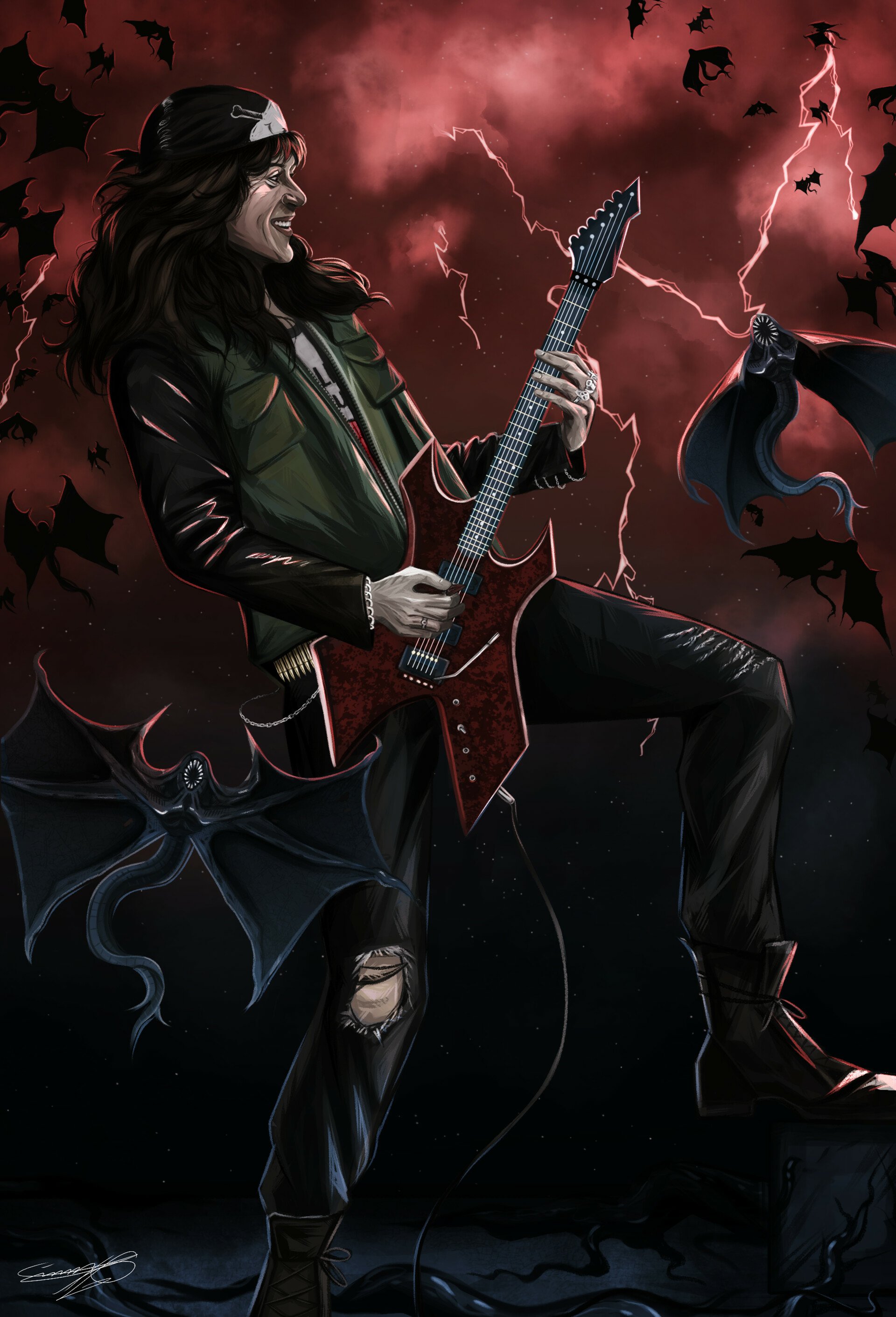 Download Eddie Munson TV Show Stranger Things Art