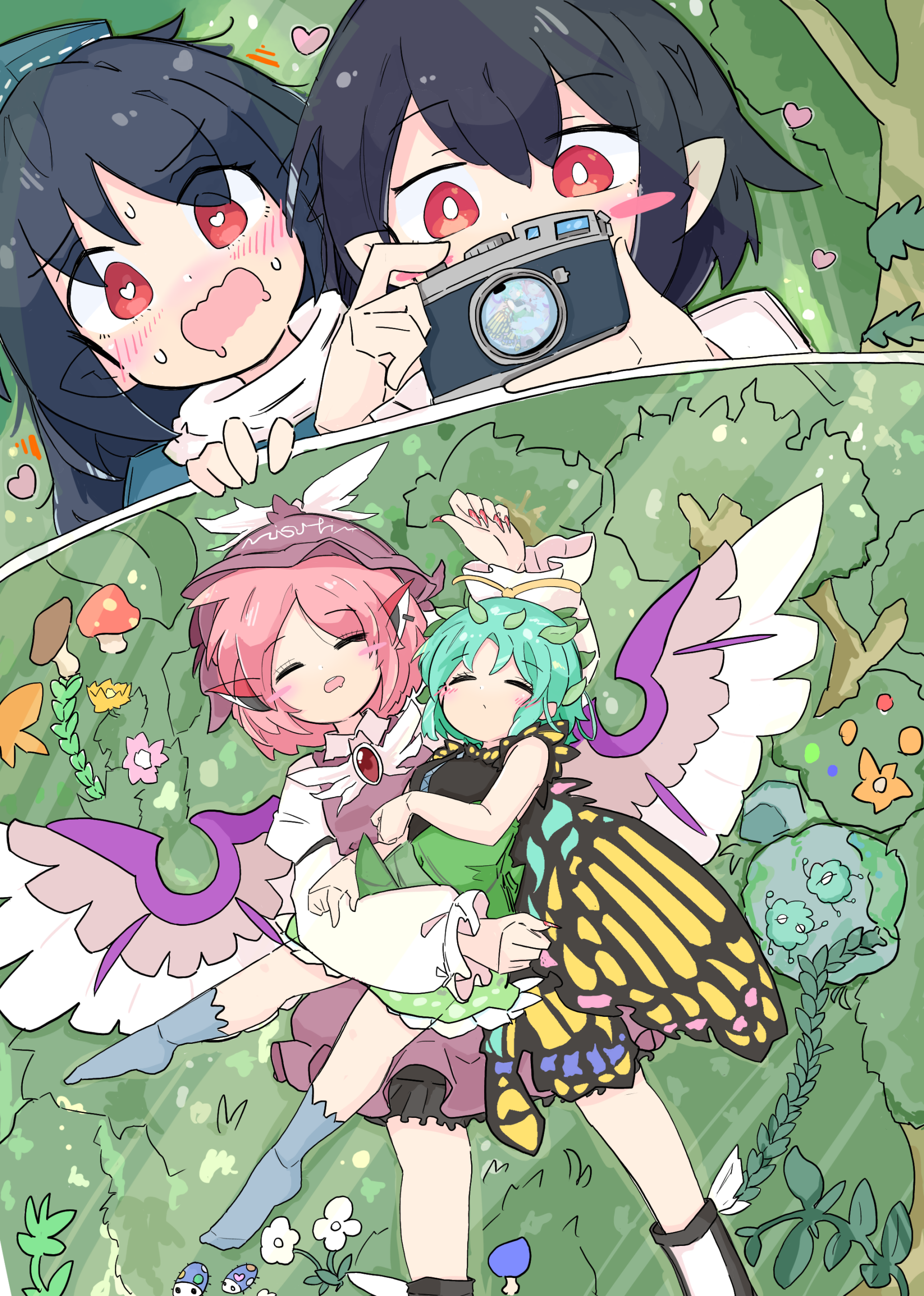 Download Aya Shameimaru Megumu Iizunamaru Eternity Larva Mystia Lorelei Anime Touhou Art