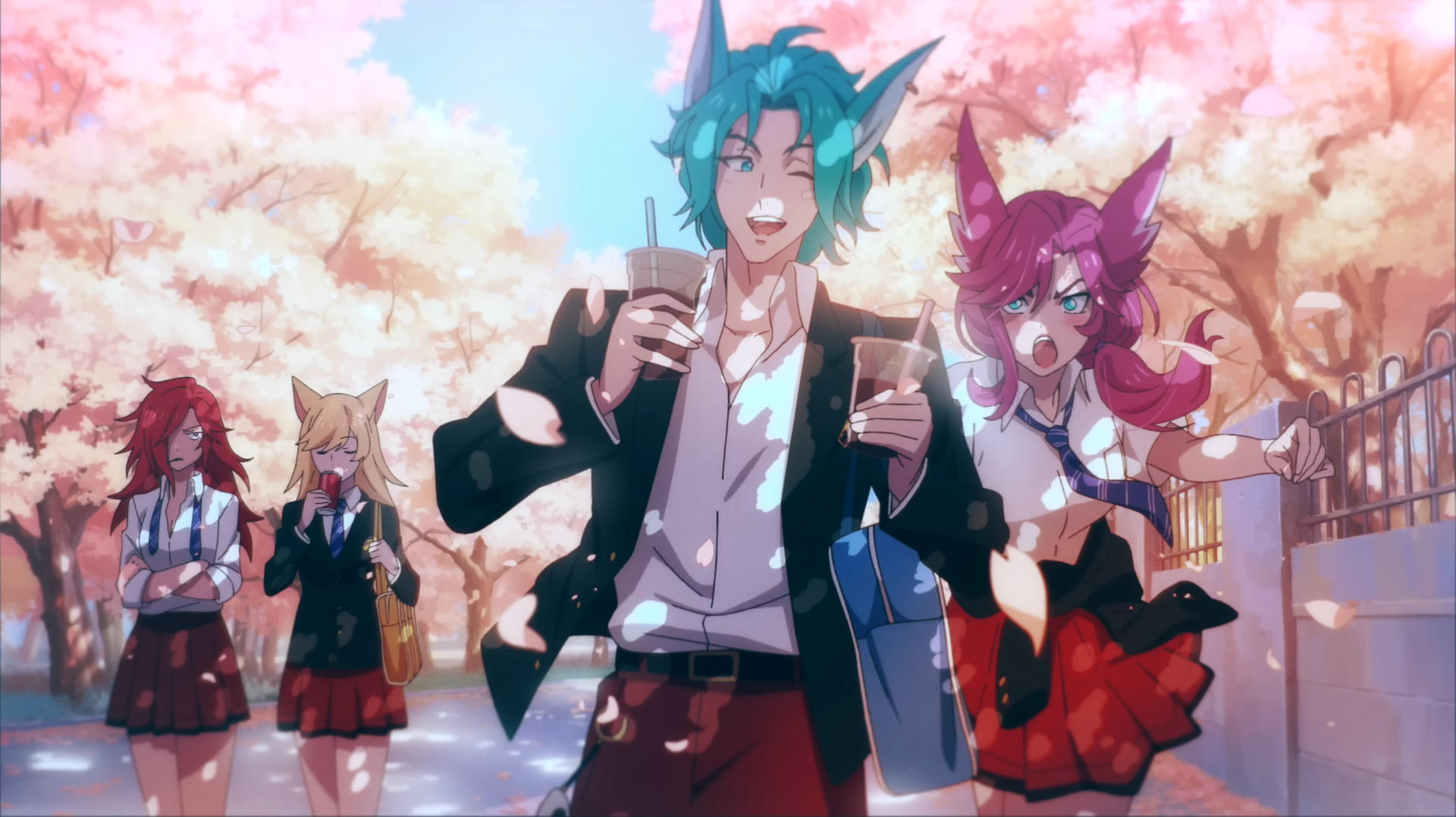 Download Miss Fortune (League Of Legends) Ahri (League Of Legends) Xayah (League Of Legends) Rakan (League Of Legends) Video Game League Of Legends Art
