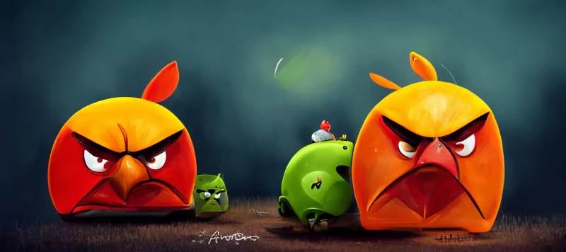  Angry Bird Art