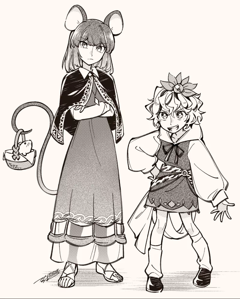 Shou Toramaru Nazrin (Touhou) Anime Touhou Image