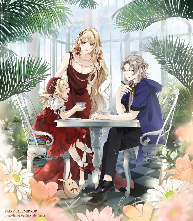 Alice (Genshin Impact) Dodoco (Genshin Impact) Klee (Genshin Impact) Albedo (Genshin Impact) video game Genshin Impact Image