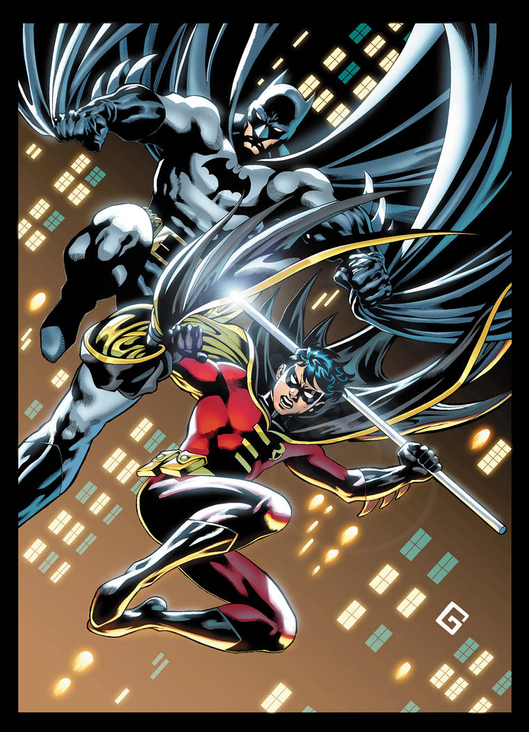 Batman & Robin Art by xXNightblade08Xx