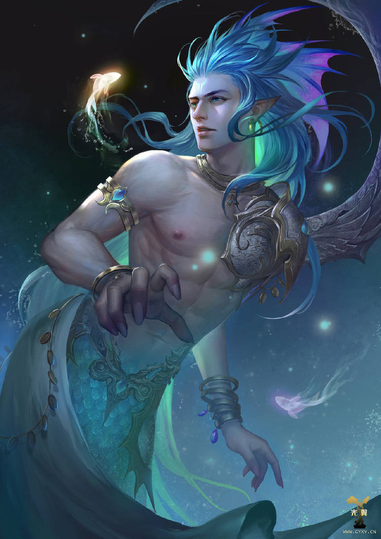 Fantasy Mermaid Art by gyxycn
