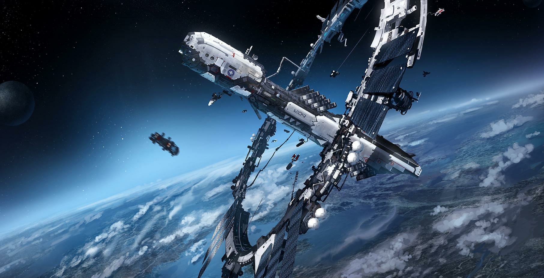 Download Sci Fi Space Station Art